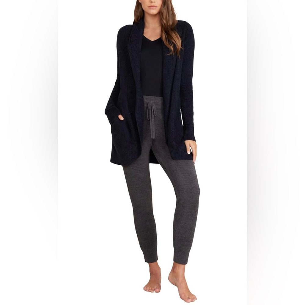 Barefoot Dreams CozyChic Lite Circle Cardigan Black Size M‎